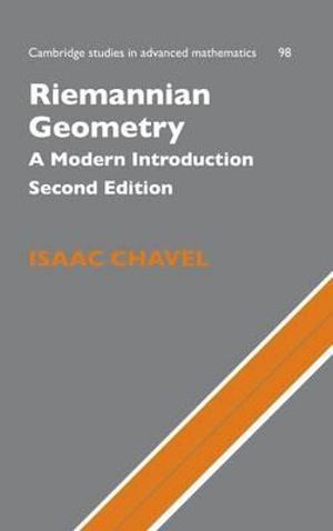 Riemannian Geometry : A Modern Introduction - Isaac Chavel