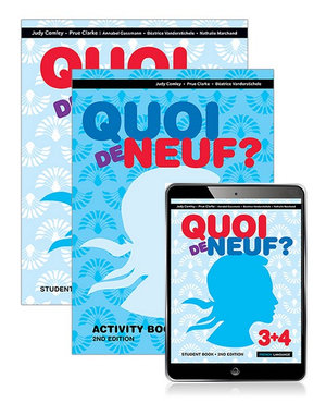 Quoi de Neuf? 3+4  : Student Book, eBook and Activity Book 2nd Edition - Judy Comley