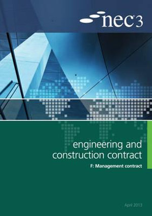 NEC3 Engineering and Construction Contract Option F : Management contract - NEC