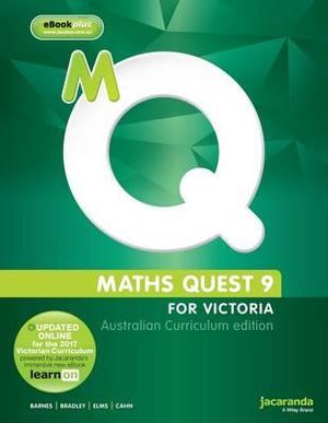 Maths Quest 9 For Victoria Australian Curriculum Edition Ebookplus Mark Barnes 9780730311768 Booktopia