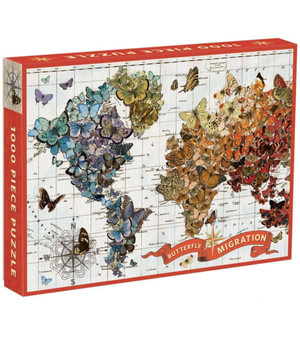 Butterfly Migration - Puzzle : 1000-Piece Jigsaw Puzzle - Wendy Gold