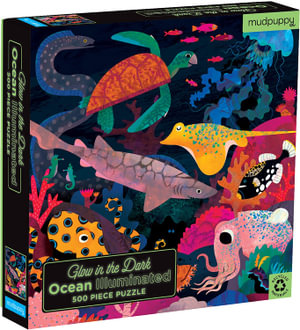 Ocean: Illuminated Glow in the Dark Family Puzzle : 500-Piece Jigsaw Puzzle - Natasha Durley