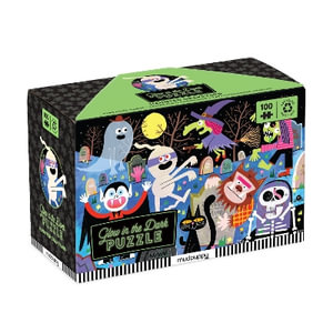 Haunted Graveyard 100 Piece Glow in the Dark Puzzle - Mudpuppy