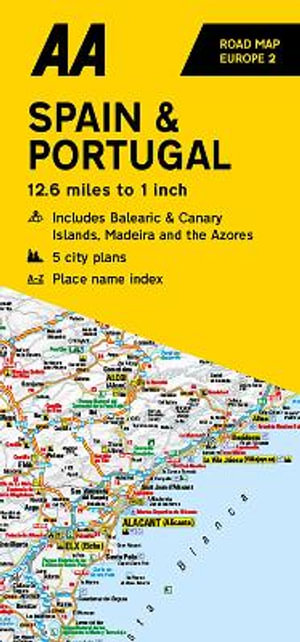 AA Road Map Spain & Portugal : AA European Road Maps