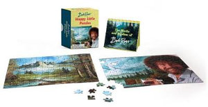 Bob Ross : Happy Little Puzzles : 2x180-Piece Mini Jigsaw Puzzles & Book - Bob Ross