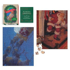 The Night Before Christmas - Mini Puzzles & Book : Two 180-Piece Jigsaw Puzzle & Mini Book - Clement Clarke Moore