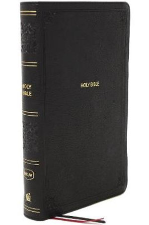 NKJV End-of-verse Reference Bible, Personal Size Large Print, Red Letter Edition, Comfort Print : Holy Bible [Black] - Thomas Nelson