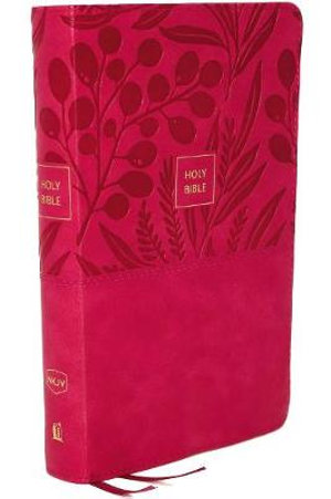 NKJV End-of-verse Reference Bible, Personal Size Large Print, Red Letter Edition, Comfort Print : Holy Bible [Pink] - Thomas Nelson