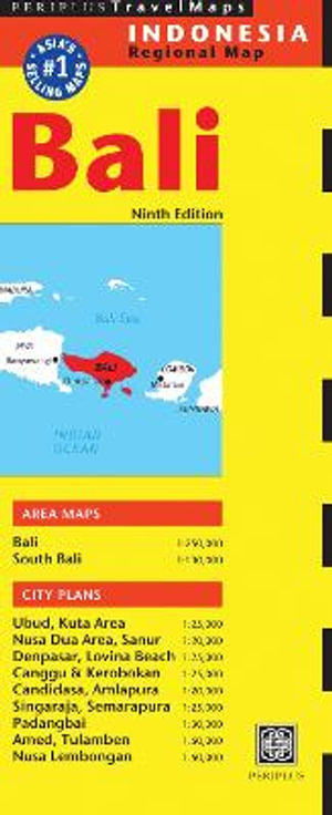 Bali Travel Map Ninth Edition : Periplus Travel Maps - Periplus Editions