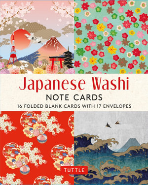 Japanese Washi, 16 Note Cards : 16 Different Blank Cards with 17 Patterned Envelopes - Tuttle Studio