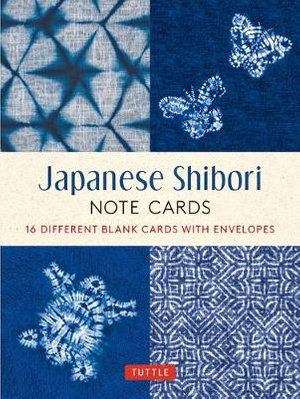 Japanese Shibori, 16 Note Cards : 16 Different Blank Cards with 17 Patterned Envelopes - Tuttle Studio