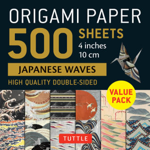 Origami Paper 500 sheets Japanese Waves Patterns 4" (10 cm) - Tuttle Studio