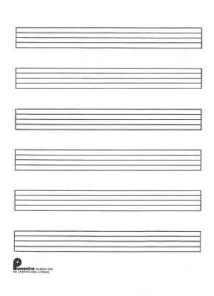 Writing Pad No. 15 : 6-Stave (Extra Wide): Passantino Manuscript Paper - Hal Leonard Corp