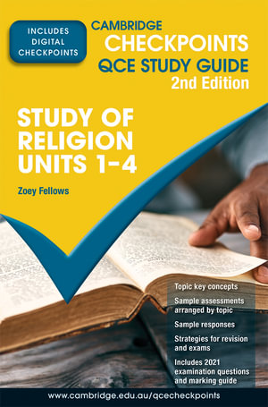 Cambridge Checkpoints QCE Study of Religion Units 1-4 : 2nd Edition - Zoey Fellows