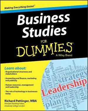 Business Studies For Dummies : For Dummies (Business & Personal Finance) - Richard Pettinger