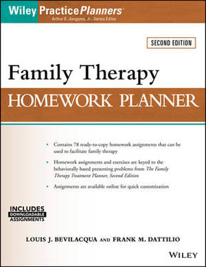 Family Therapy Homework Planner : PracticePlanners - Louis J. Bevilacqua