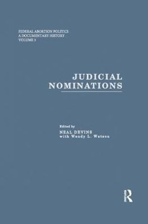 Judicial Nominations - Neal Devins