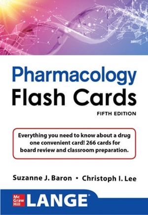 LANGE Pharmacology Flash Cards, Fifth Edition - Suzanne Baron