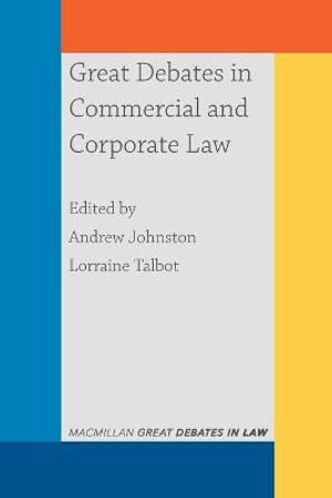 Great Debates in Commercial and Corporate Law : Great Debates in Law - Jonathan Morgan