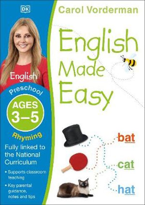 English Made Easy Rhyming Ages 3-5 Preschool : Made Easy Workbooks - Carol Vorderman