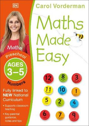 Maths Made Easy Numbers Ages 3-5 Preschool : Made Easy Workbooks - Carol Vorderman