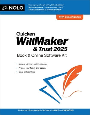 Quicken Willmaker & Trust 2025 : Book & Online Software Kit - Editors Of Nolo