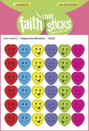 Happy Heart Miniature - Faith That Sticks Stickers : Faith That Sticks - Tyndale