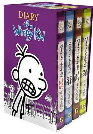 Diary of a Wimpy Kid Box of Books 5-8 Hardcover Gift Set : Ugly Truth, Cabin Fever, the Third Wheel, Hard Luck - Jeff Kinney