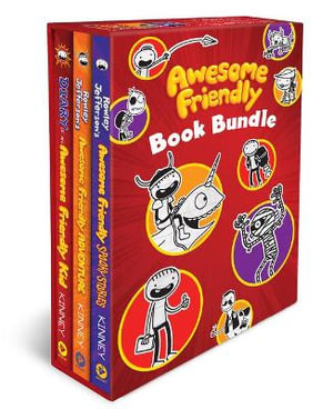 Awesome Friendly 3-Book Hardcover Gift Set : Diary of an Awesome Friendly Kid, Rowley Jefferson's Awesome Friendly Adventure, and Rowley Jefferson's Aw - Jeff Kinney