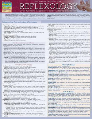 Reflexology - Point Functions & Technique : Quick Study Academic - Carmel McMinn