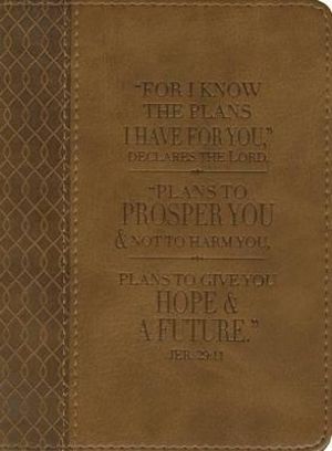 Christian Art Gifts Classic Handy-Sized Journal for I Know the Plans Jeremiah 29 : 11 Bible Verse Inspirational Scripture Notebook W/Ribbon 240 Ruled Pa - Christian Art Gifts