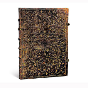 Grolier Ornamentali - Grande Unlined Journal  : Hardcover - Clasp - 120 GSM - 240 Pages - Paperblanks