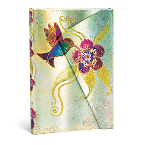 Hummingbird - Mini Lined Journal : Hardcover - Wrap - 85 GSM - 176 Pages - Paperblanks