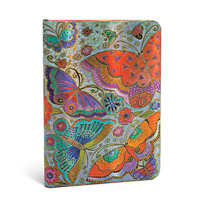 Flutterbyes - Midi Lined Journal : Hardcover - Elastic Band - 85 GSM - 176 Pages - Paperblanks