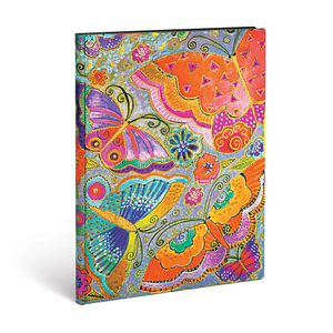 Flutterbyes - Ultra Lined Notebook : Flexi Cover - No Closure - 100 GSM - 176 Pages - Paperblanks