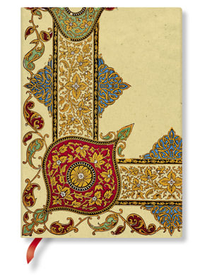 Visions of Paisley Ivory Kraft - Midi Lined Notebook : Flexi Cover - No Closure - 100 GSM - 176 Pages - Paperblanks