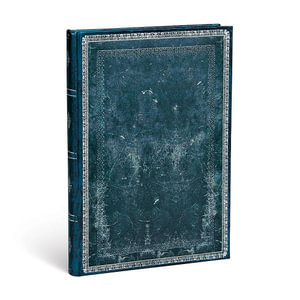 Midnight Steel - Midi Address Book : Hardcover - Elastic Band - 120 GSM - 144 Pages - Paperblanks