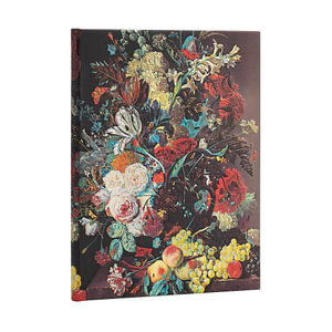 Van Huysum (Still Life Burst) Ultra Address Book : Hardcover, 120 gsm, thumb cuts, ribbon marker, memento pouch, elastic closure - Paperblanks