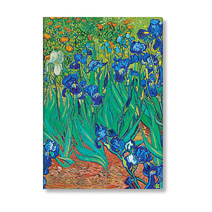 Van Gogh's Irises - Midi Address Book : Hardcover, 120 GSM, 144 Pages, Elastic Band Closure - Paperblanks