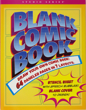 Blank Comic Book (Stencil Included) : Draw Your Own Comic Book! 64 Paneled Pages in 7 Layouts. - Inc Peter Pauper Press