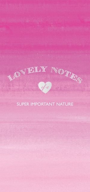 Lovely Notes of a Super Important Nature: Pink Ombre - Erin Hung