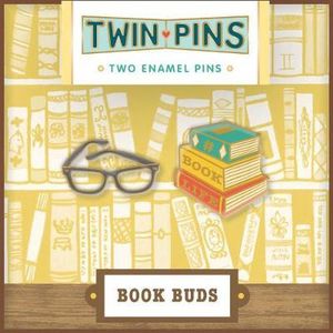 Pin Pals : Book Buds : 2 Enamel Pins - Chronicle Books