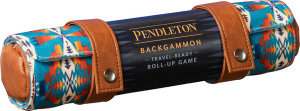 Pendleton Backgammon : Travel-Ready Roll-Up Game - Pendleton Woolen Mills