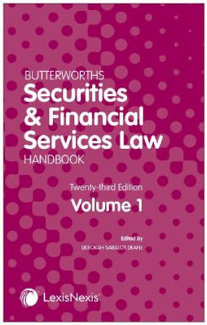 Butterworths Securities and Financial Services Law Handbook - Deborah A Sabalot