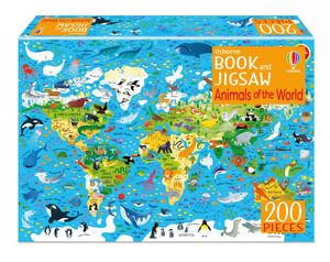 Animals of the World : Usborne 24-Page Book and 200-Piece Jigsaw Puzzle - Sam Smith