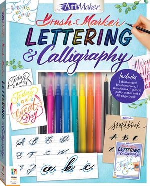 Art Maker Brush Marker Lettering and Calligraphy Kit : Calligraphy - Joanna Chia