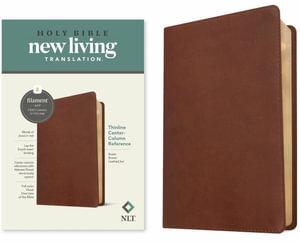 NLT Thinline Center-Column Reference Bible, Filament-Enabled Edition (Leatherlike, Rustic Brown, Red Letter) - Tyndale