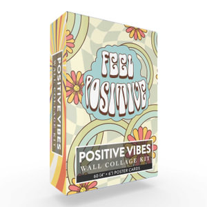 Positive Vibes Wall Collage Kit : 60 (4" × 6") Poster Cards - Adams Media