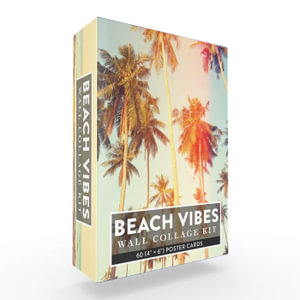 Beach Vibes Wall Collage Kit : 60 (4" × 6") Poster Cards - Adams Media