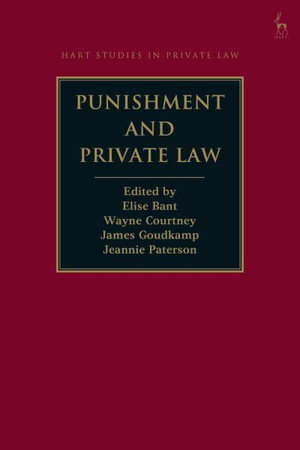 Punishment and Private Law : Hart Studies in Private Law - Elise Bant